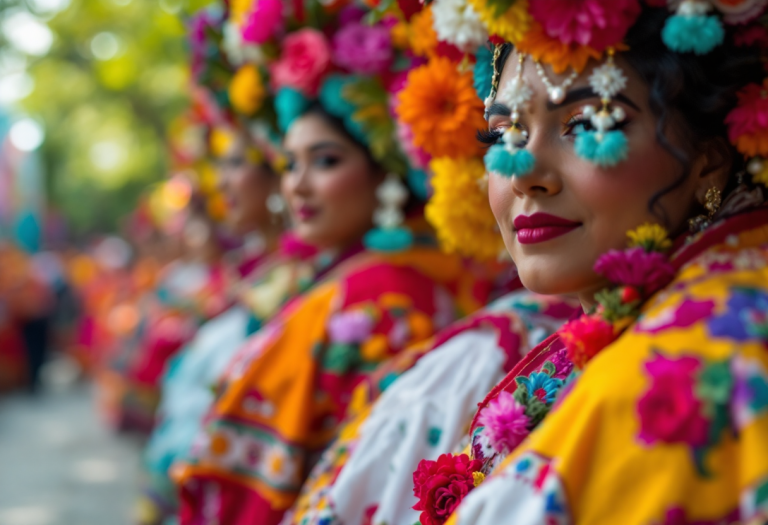 Cerimonia di matrimonio messicano con tradizioni culturali