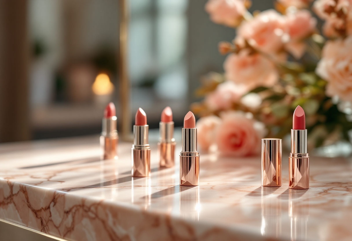 Immagine di rossetti nude per labbra perfette