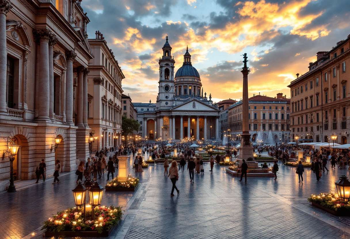 Letizia e Felipe di Spagna durante il loro tour in Italia