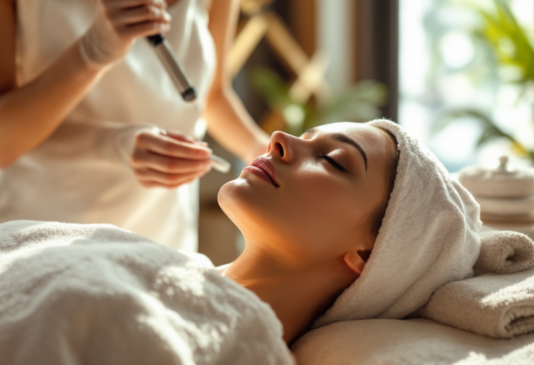 Immagine di vari trattamenti viso per la pelle