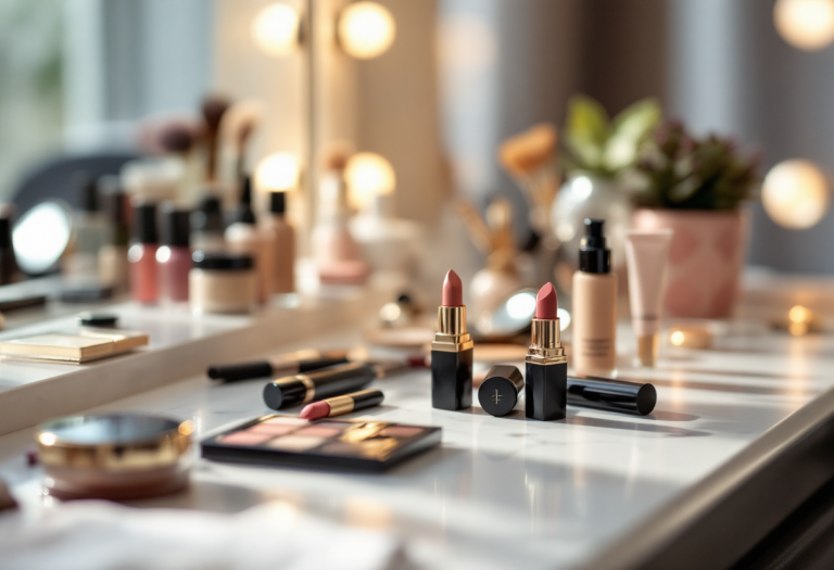 Immagine di trucco tailandese con colori vivaci e tecniche innovative