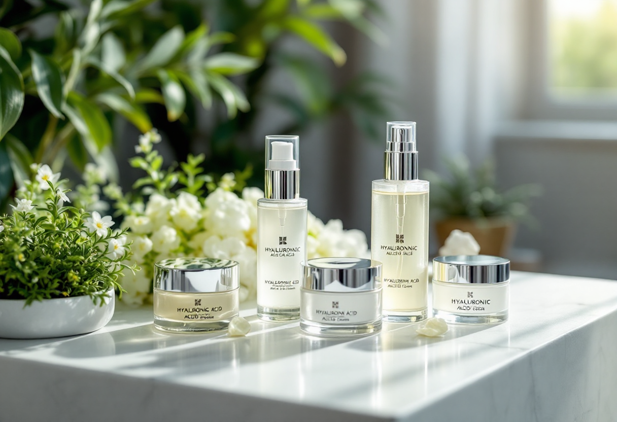 Immagine di acido ialuronico per la cura della pelle
