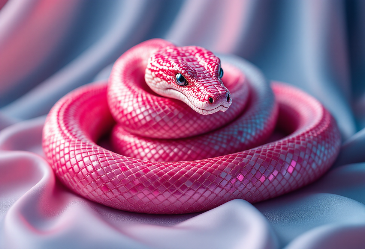 Celebrazione del Capodanno cinese con simboli del serpente