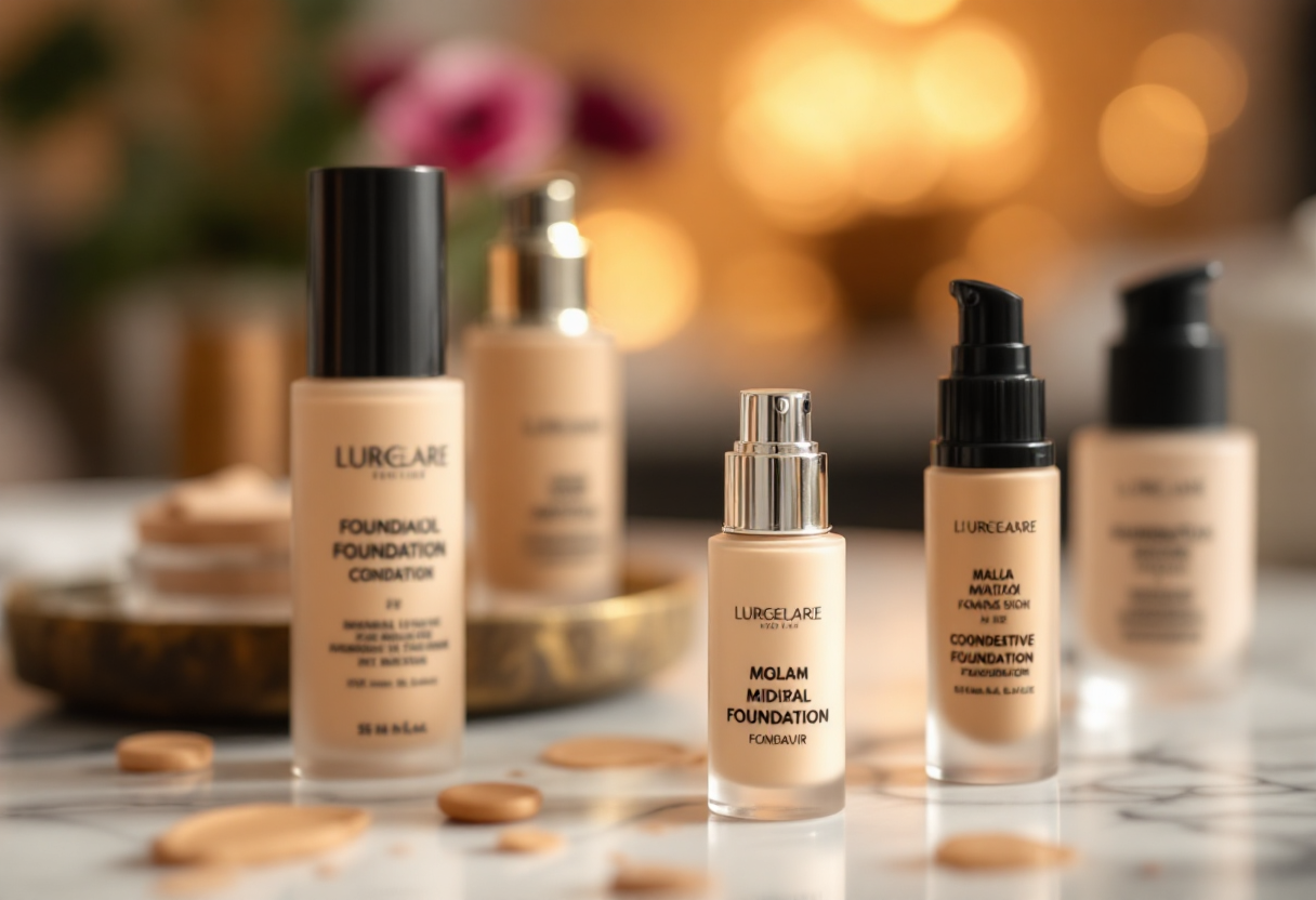 Immagine di vari fondotinta per diverse occasioni
