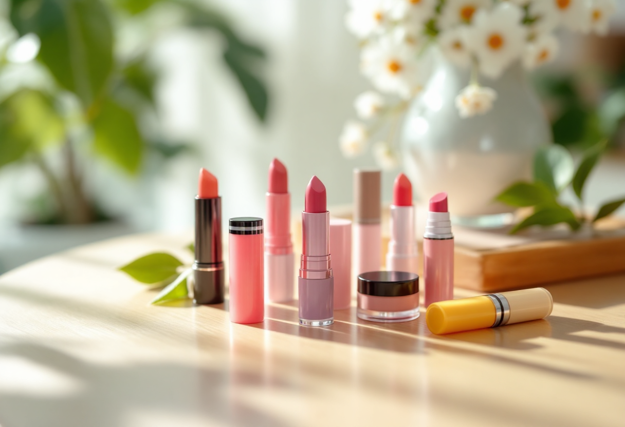 Vari lip balm colorati per labbra idratate e protette