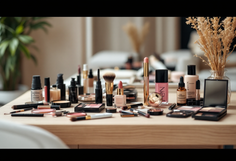 Trucco anni 90 con colori vivaci e stili audaci