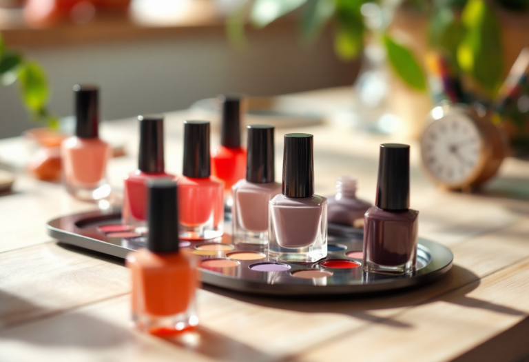 Esempio di manicure romantica per San Valentino 2025