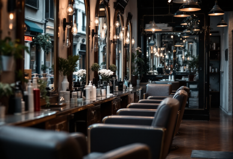 Michele Crisci, hairstylist di Agrigento, in azione