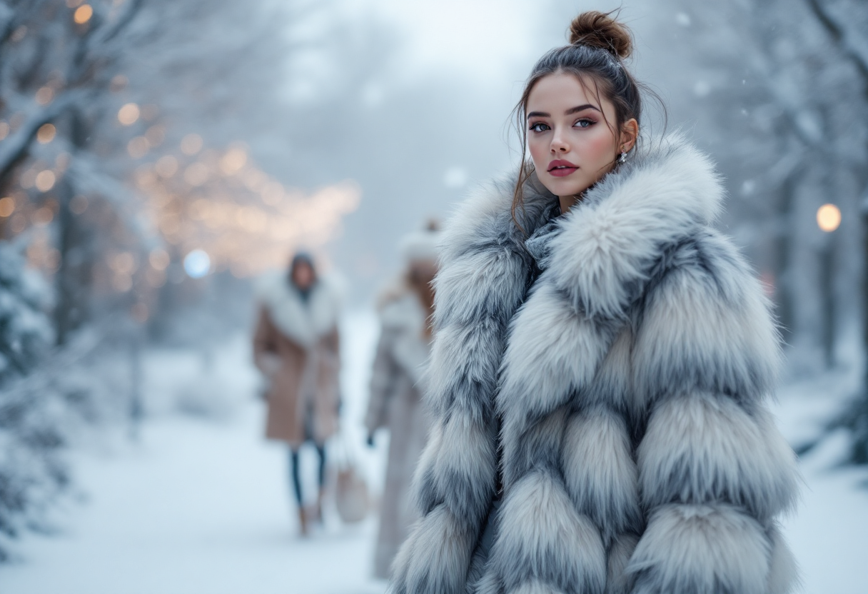 Pellicce sostenibili in stile moda inverno 2025
