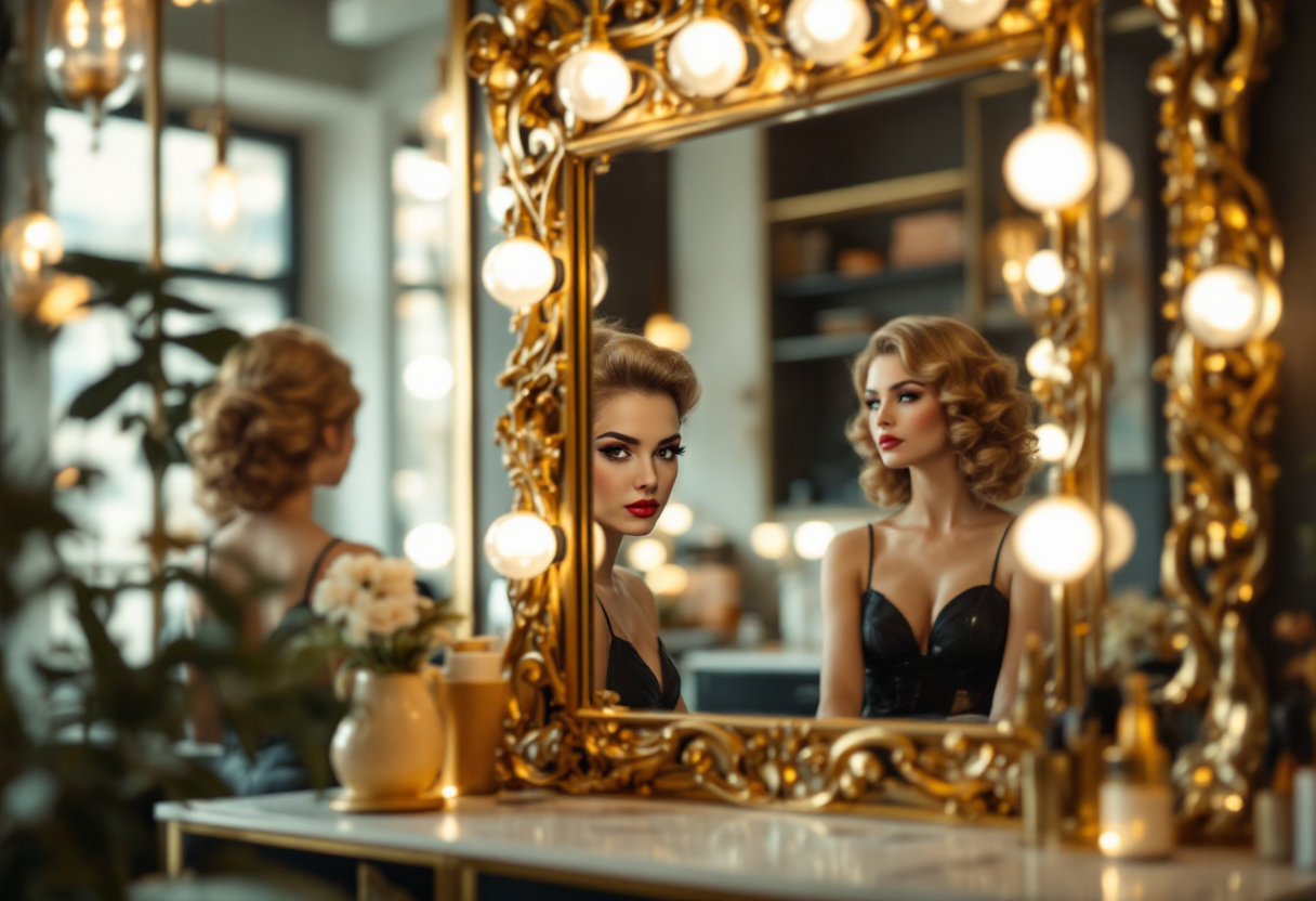 Immagine di tendenze beauty ispirate agli anni sessanta