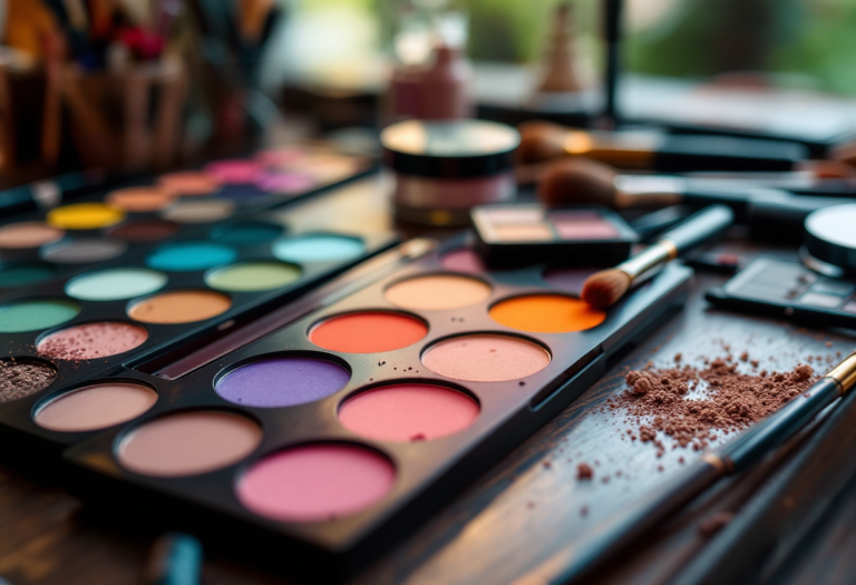 Trucco 2025 con colori vivaci e stili innovativi