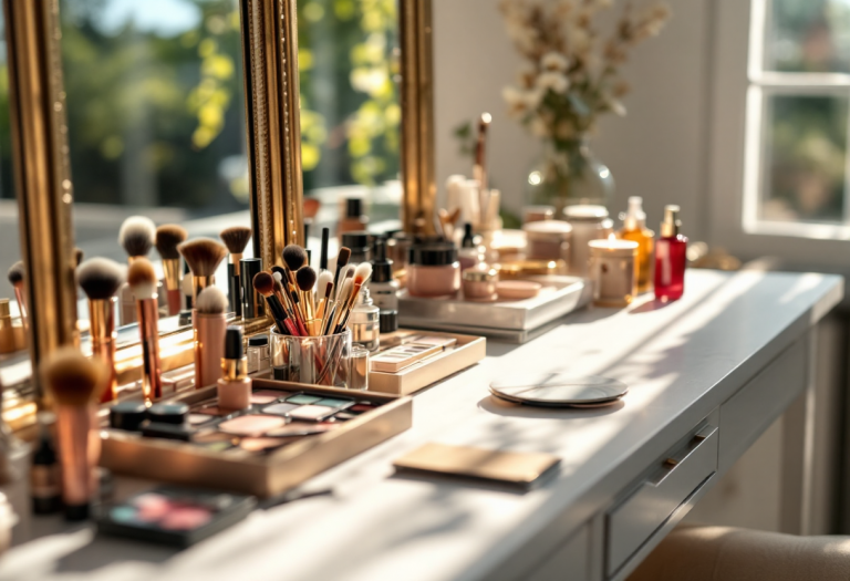 Trucco ispirato a Billie Eilish con colori audaci