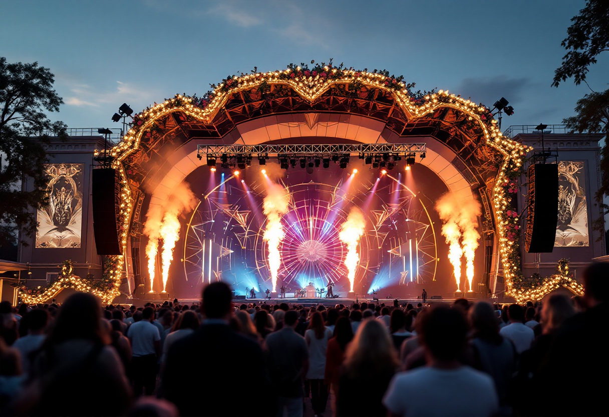 Achille Lauro con un look audace a Sanremo 2025