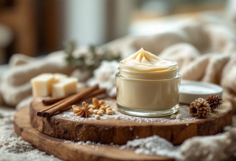 Immagine che illustra i benefici della cannella nella skincare