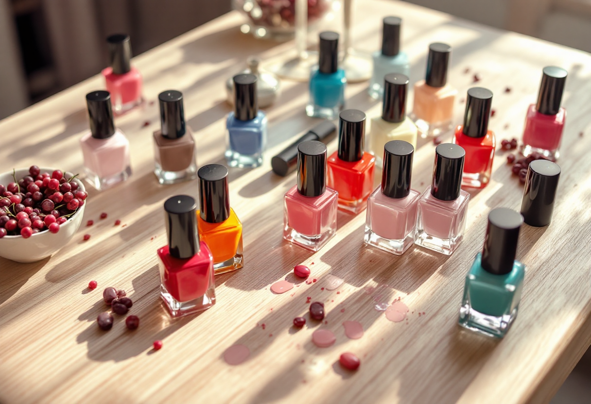 Palette di colori smalto per la primavera 2025