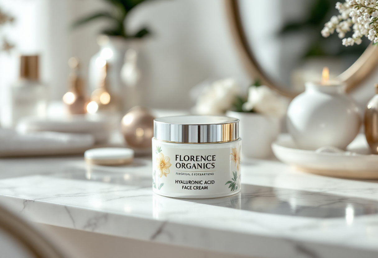 Crema viso all'acido ialuronico di Florence Organics
