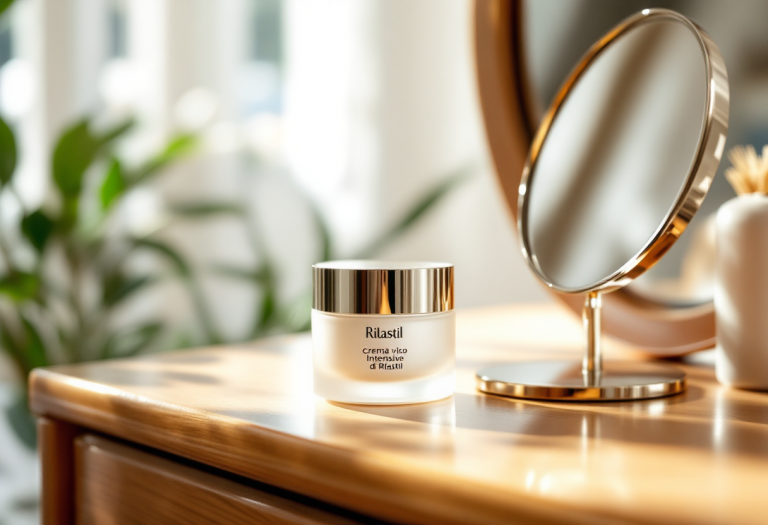 Crema viso antirughe per una pelle giovane e luminosa