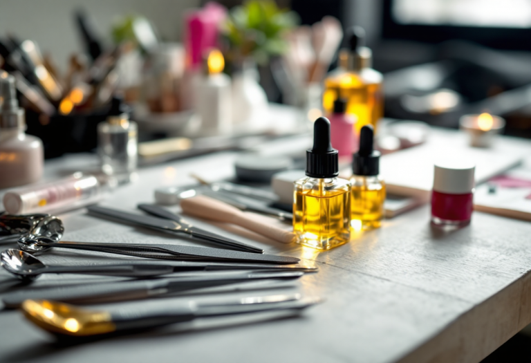 Immagine di unghie curate con dry manicure