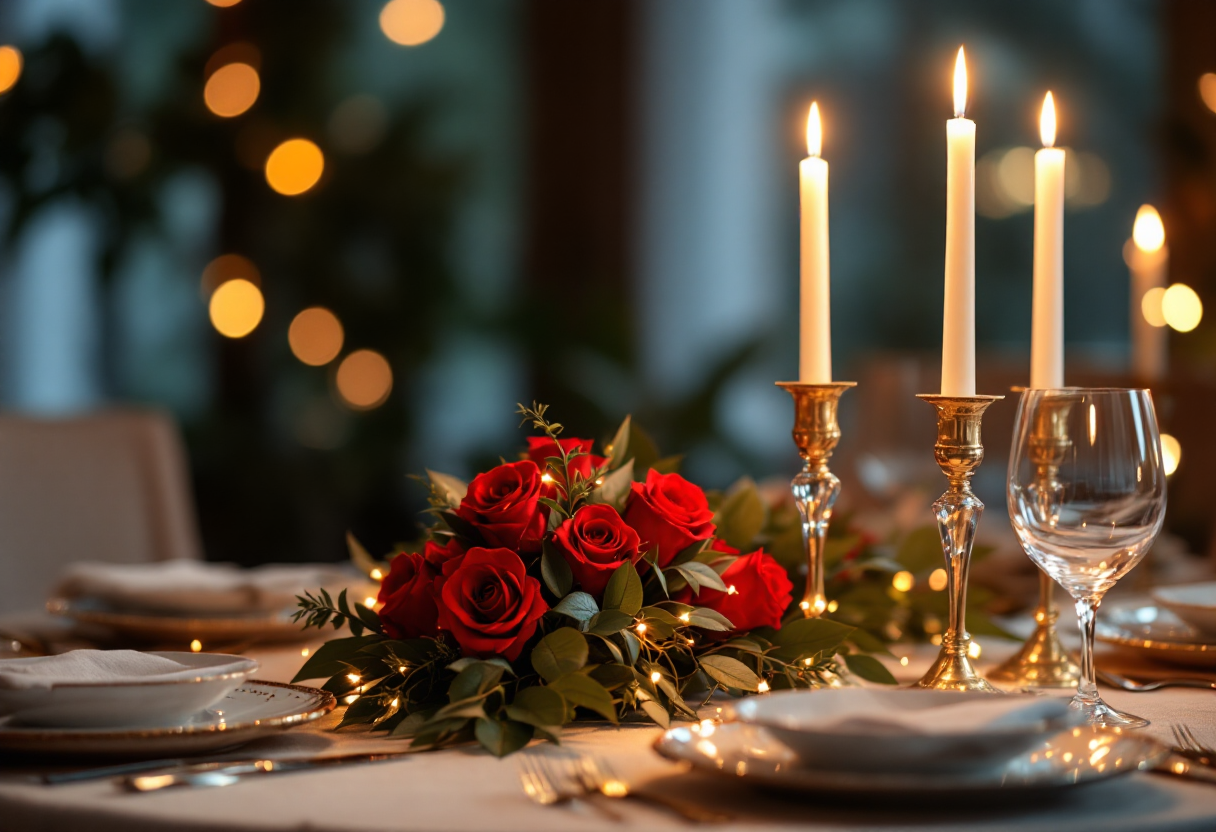 Immagine romantica con frasi d'amore per San Valentino