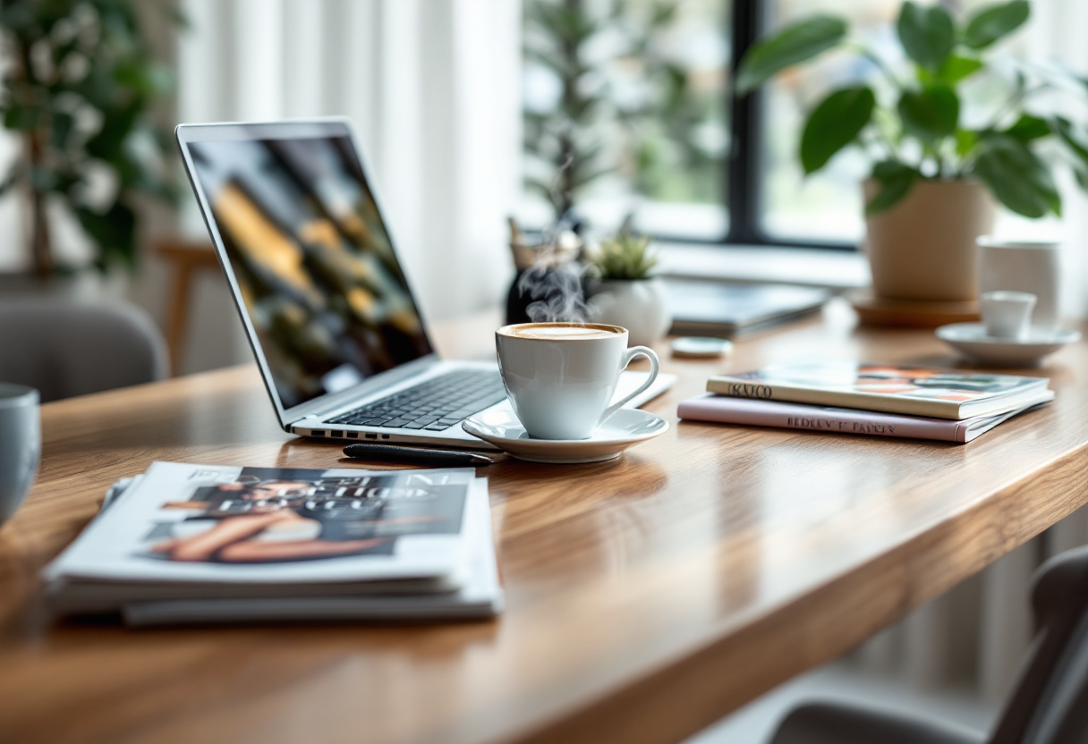 Donne moderne che leggono giornali di qualità