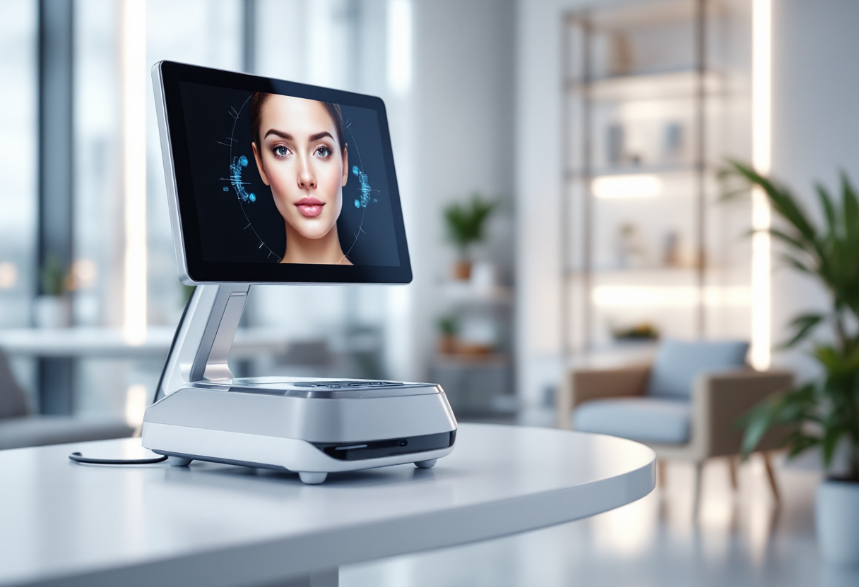 Immagine che illustra l'uso dell'IA nella diagnosi del melanoma