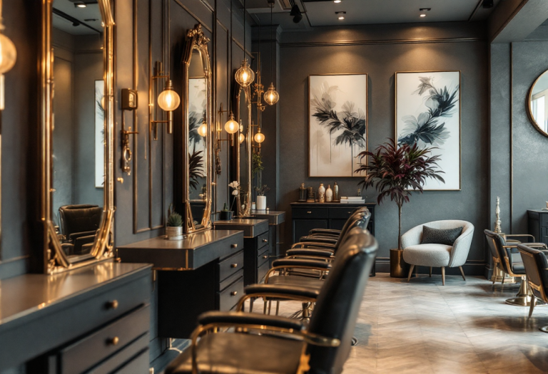 Leonardo Calò, parrucchiere salentino, mentre lavora a Firenze