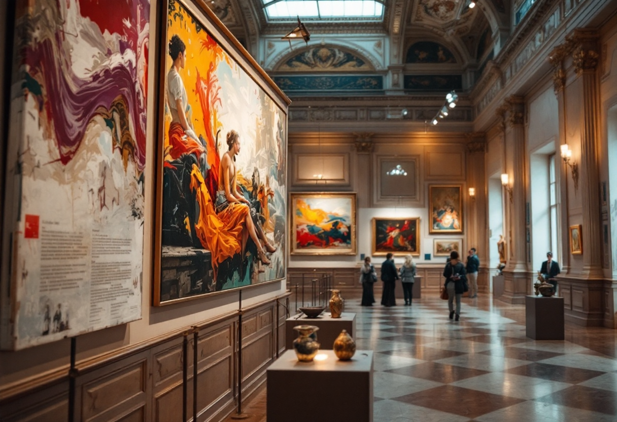 Opera di Leonor Fini esposta al Palazzo Reale di Milano