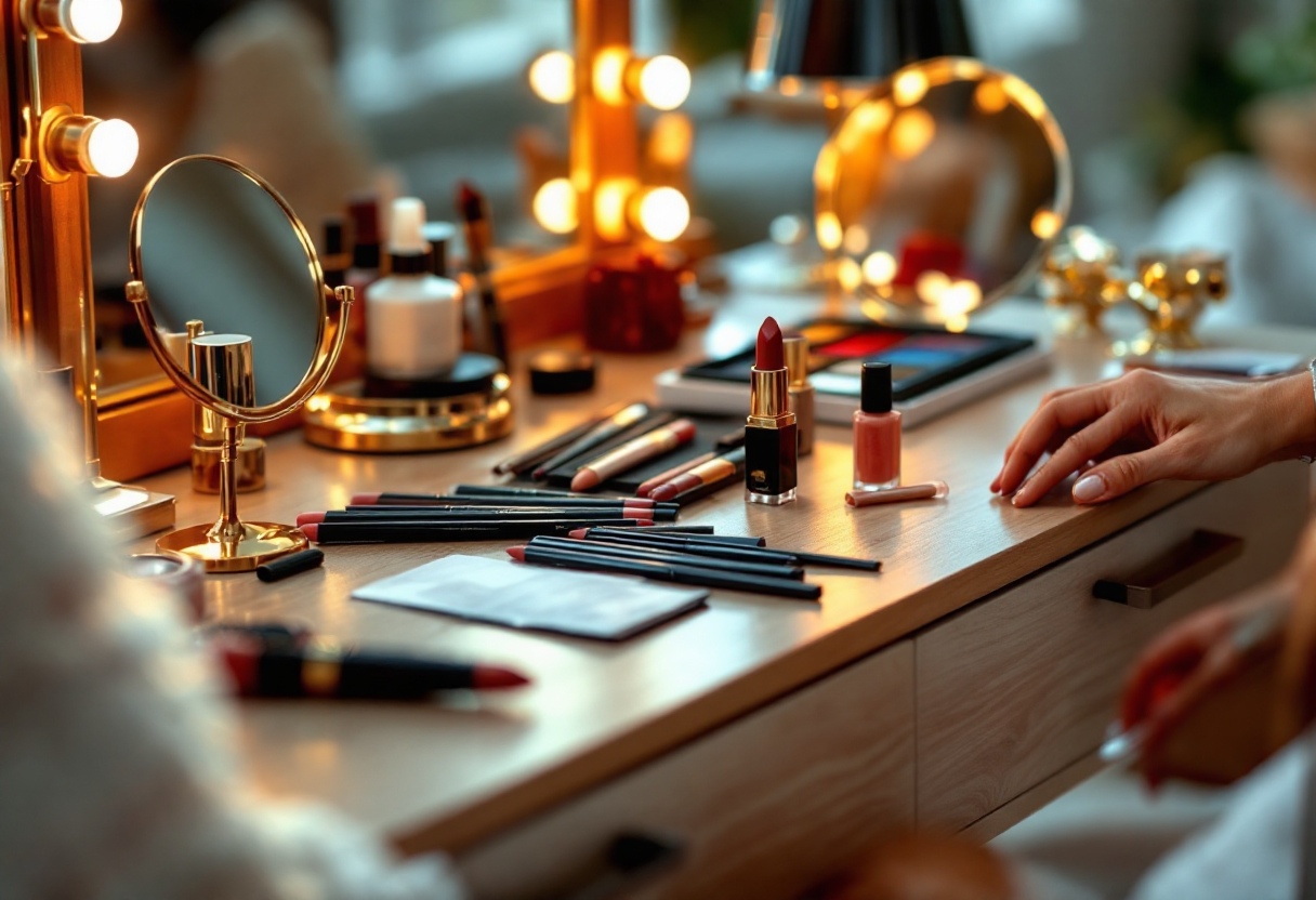 Matite labbra di vari colori per trucco impeccabile