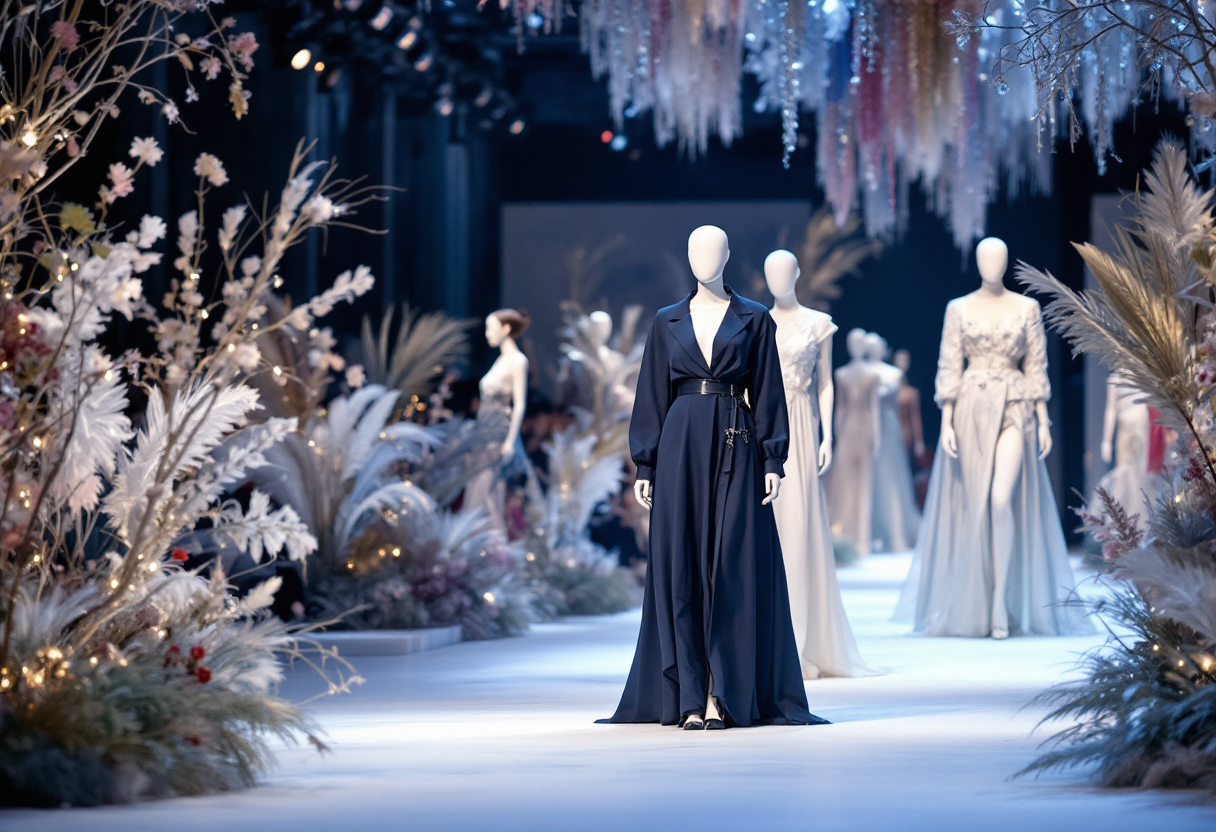 Sfilata di moda durante la Milano Fashion Week 2023