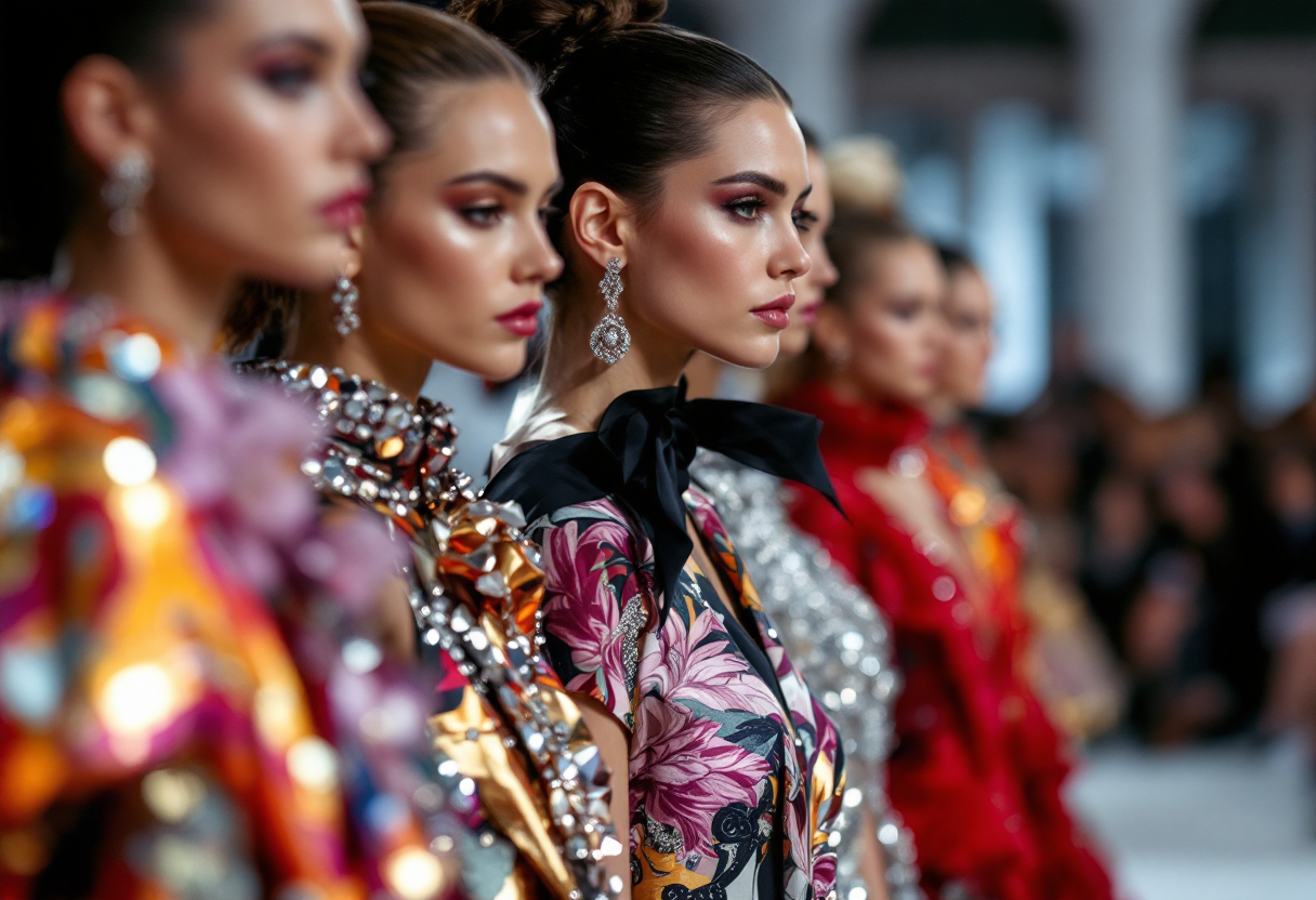 Sfilata di moda alla Milano Fashion Week 2023