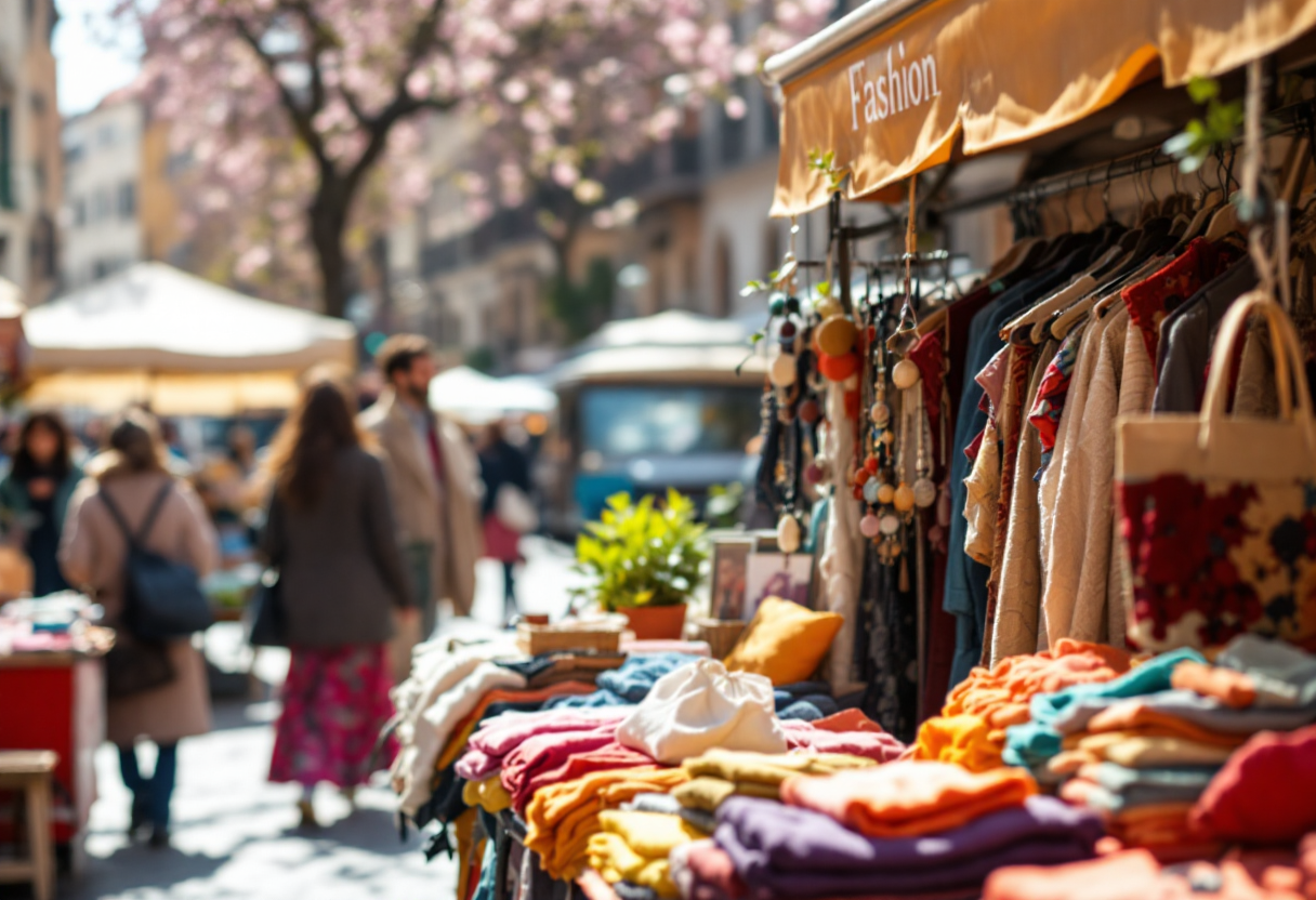 Immagine di moda sostenibile in un evento a Milano