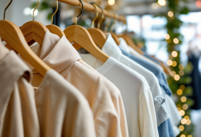 Immagine di moda sostenibile con tendenze 2025