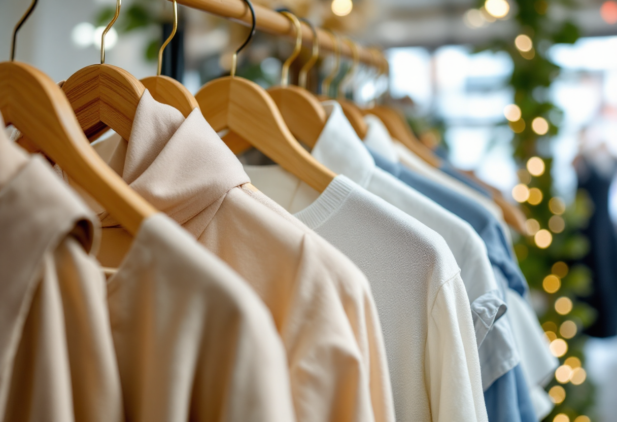 Immagine di moda sostenibile con tendenze 2025