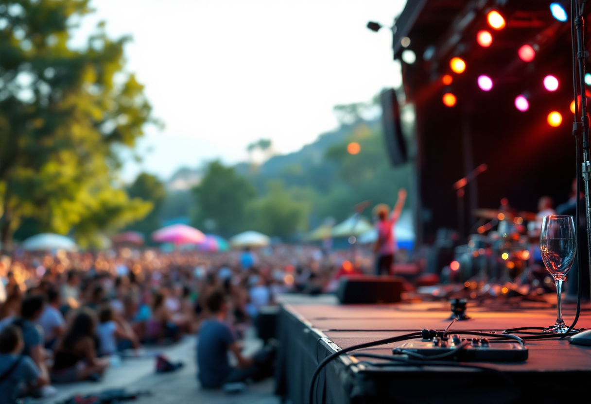 Modà in concerto durante il tour estivo 2023