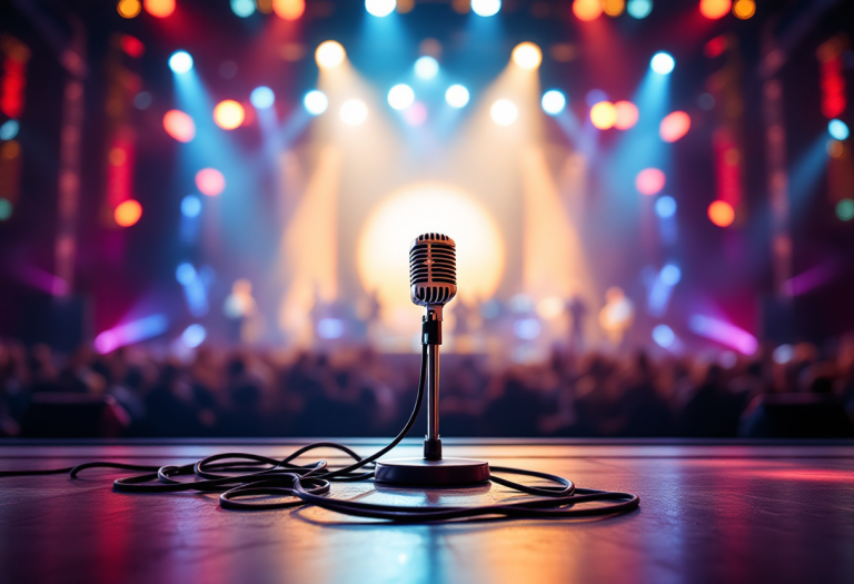 I Modà si esibiscono sul palco di Sanremo 2023