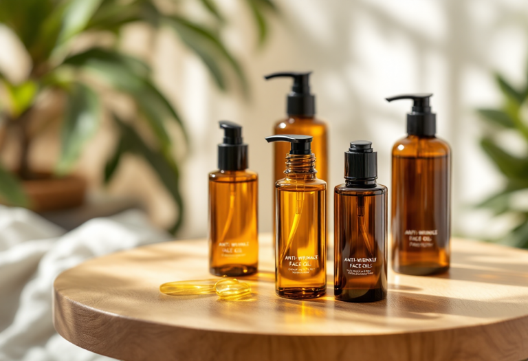 Oli antirughe per il viso e pelle luminosa