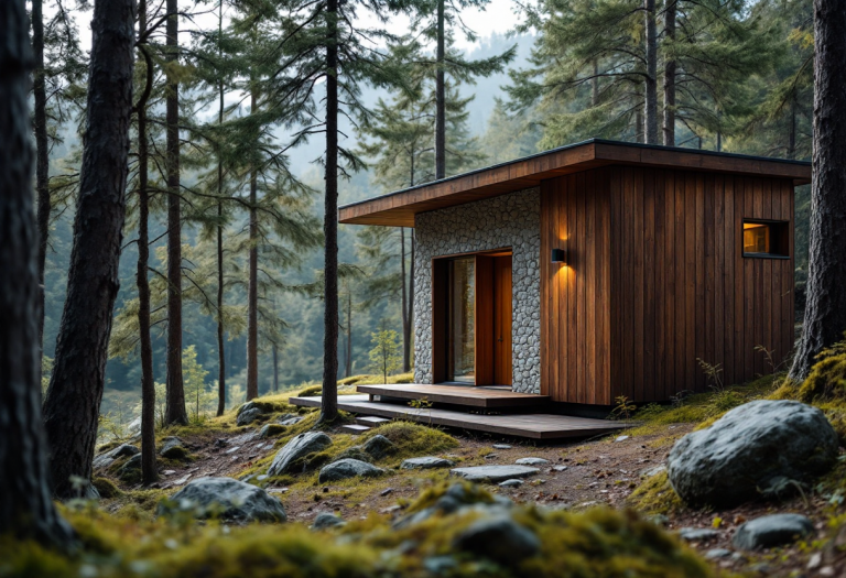 Eremo moderno immerso nella natura per ritiri di benessere