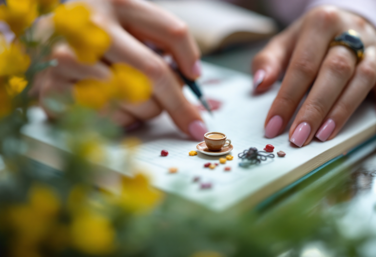 Unghie decorate con scultura 3D di Sophie Parkinson