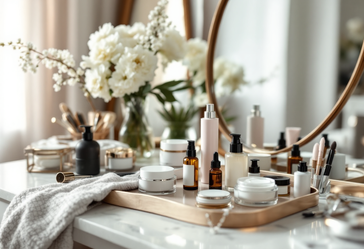 Marica Pellegrinelli con un look elegante e naturale