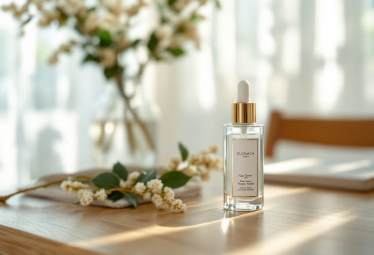 Siero viso con ingredienti coreani e tartufo italiano