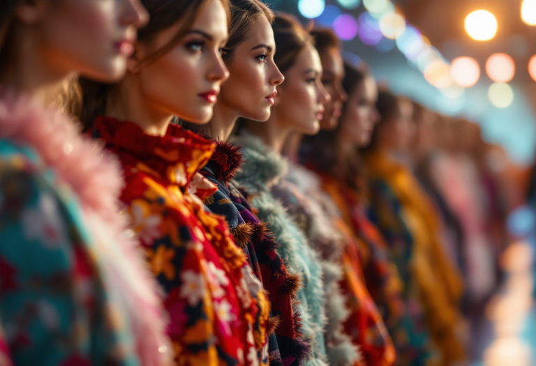 Modelli di bellezza alla New York Fashion Week 2025