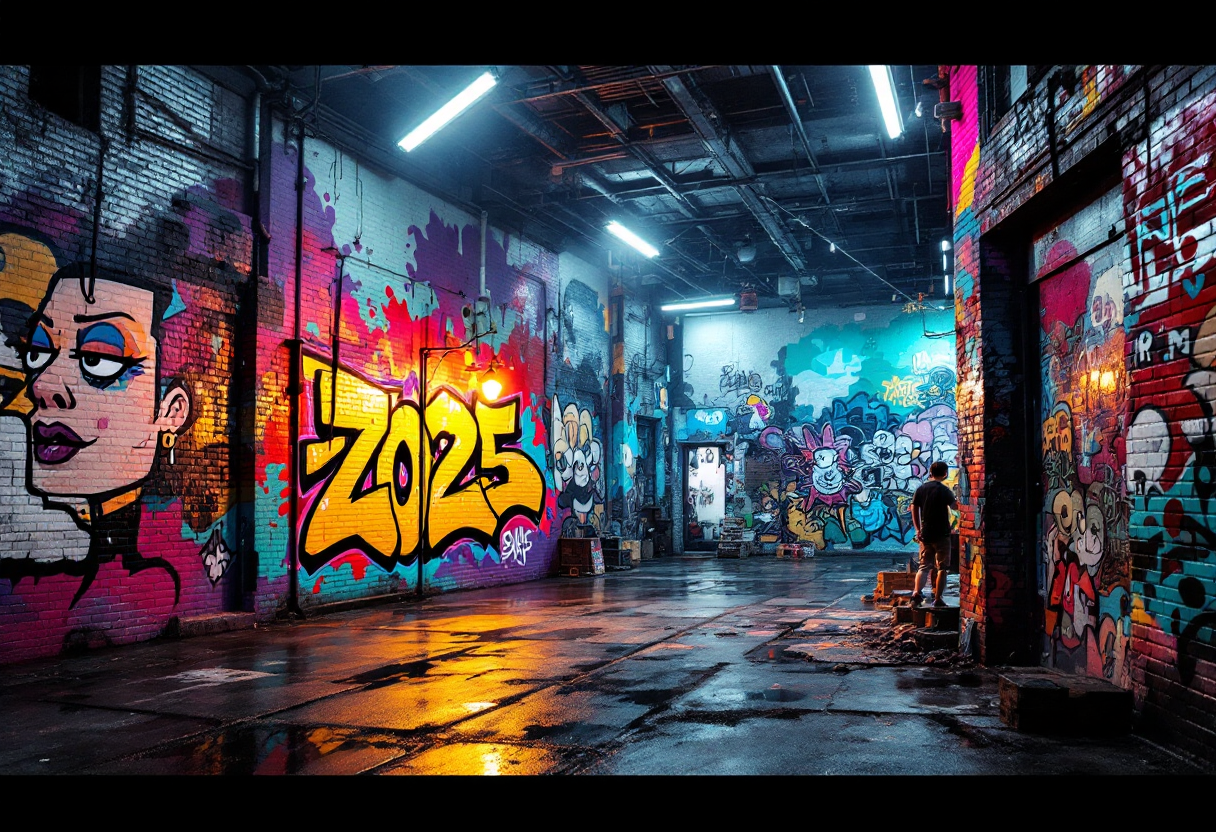 Capelli punk colorati e stilizzati per il 2025