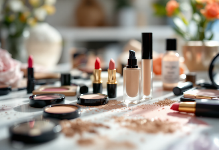 Palette di colori e prodotti makeup per la primavera estate 2025