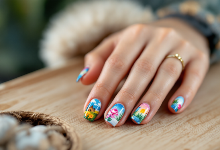 Design unghie ispirato all'arte di Audrey Swatches