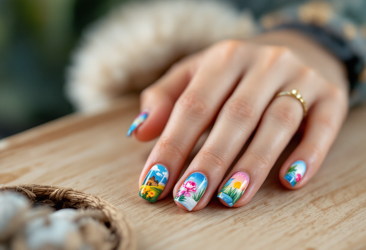 Design unghie ispirato all'arte di Audrey Swatches