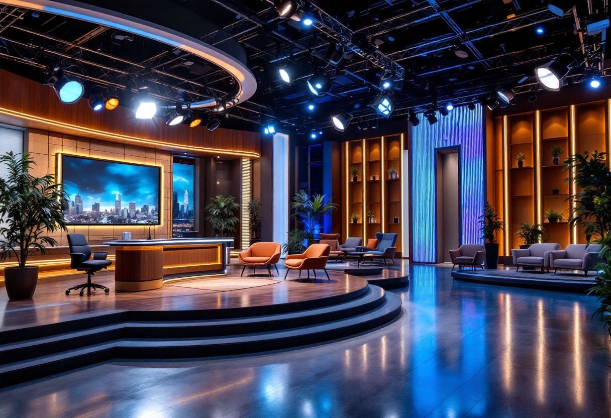 Alessia Marcuzzi durante il talk show Obbligo o verità