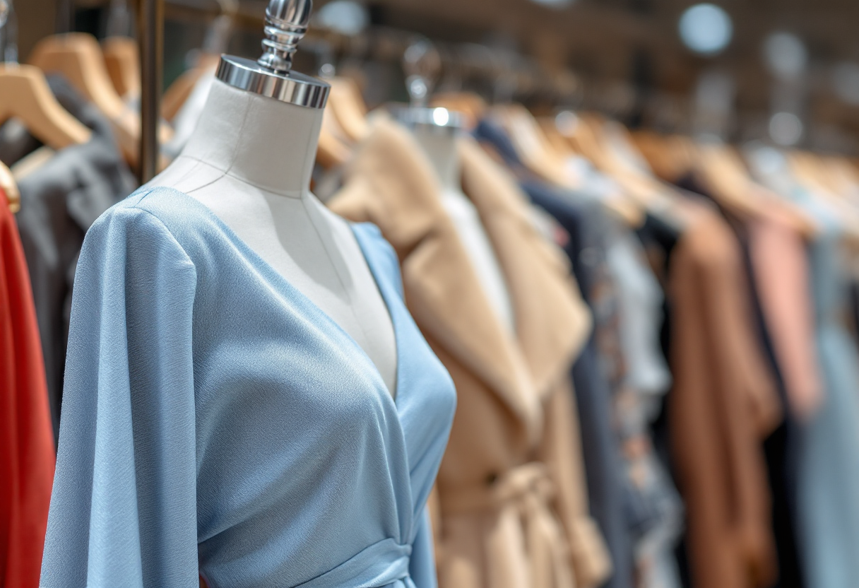 Immagine di un ambiente decorato in azzurro pastello per la primavera 2025