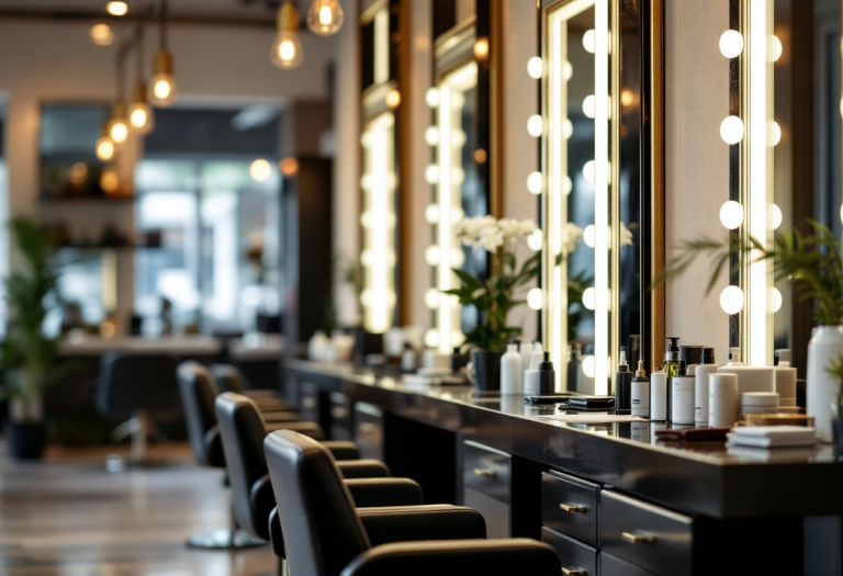 Donna che cambia parrucchiere con serenità