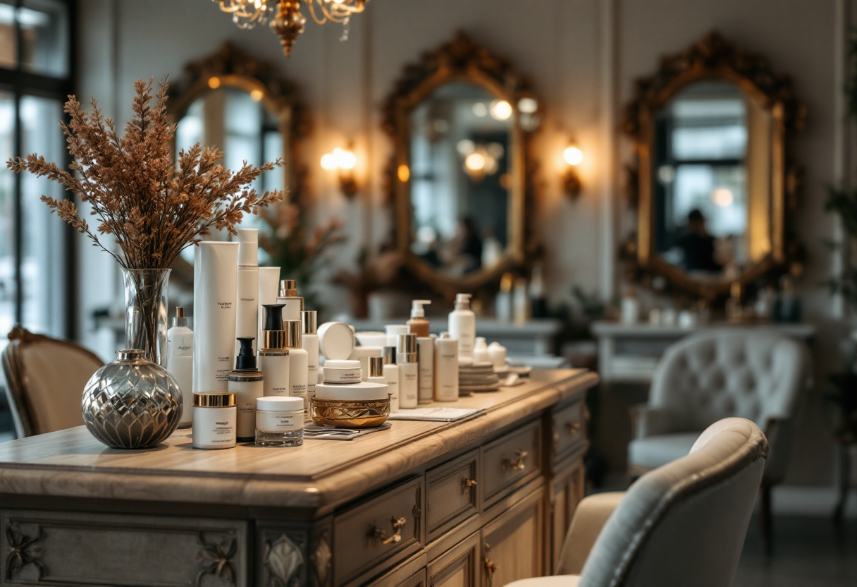 Taglio di capelli cup bob su una modella elegante