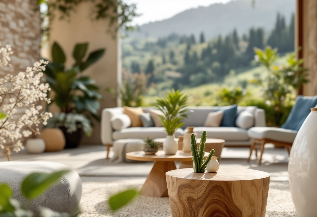 Esempio di design sostenibile in un ambiente moderno